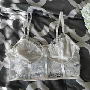 White Lace Shirt from Shein